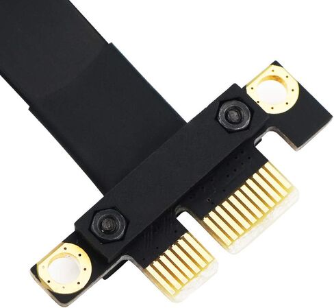 كابل محول SUPERPLUS PCI Express x1 كابل محول PCIe PCI-e PCI Express 36PIN 1X كابل تمديد كابل PCIe Riser (سلك تمديد 90 درجة 20 سم) in Kuwait