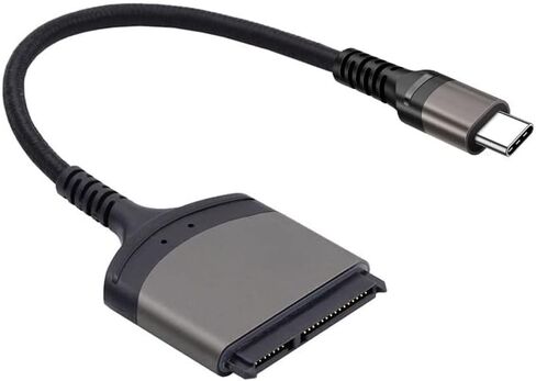 Cablecc 5Gbps USB-C Type-C to SATA 22 Pin Adapter Cable for 2.5" Hard Disk Driver SSD Laptop in Kuwait