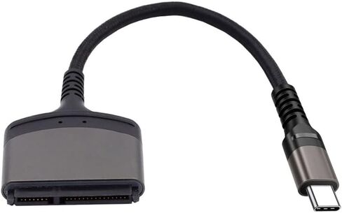 Cablecc 5Gbps USB-C Type-C to SATA 22 Pin Adapter Cable for 2.5" Hard Disk Driver SSD Laptop in Kuwait