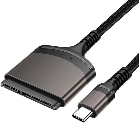 Cablecc 5Gbps USB-C Type-C to SATA 22 Pin Adapter Cable for 2.5" Hard Disk Driver SSD Laptop in Kuwait