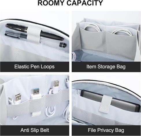 Omnpak إلكترونيات منظم الحقيبة السفر التكنولوجيا المنظم حقيبة الحبل المنظم حقيبة كما إكسسوارات السفر للرجال النساء المحمولة حقيبة تخزين الحبل مقاومة للماء للشاحن، والكابلات، وبنك الطاقة، والشخصية in Kuwait