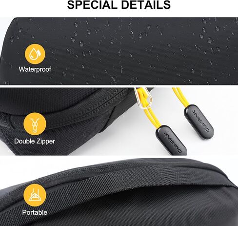 Omnpak إلكترونيات منظم الحقيبة السفر التكنولوجيا المنظم حقيبة الحبل المنظم حقيبة كما إكسسوارات السفر للرجال النساء المحمولة حقيبة تخزين الحبل مقاومة للماء للشاحن، والكابلات، وبنك الطاقة، والشخصية in Kuwait