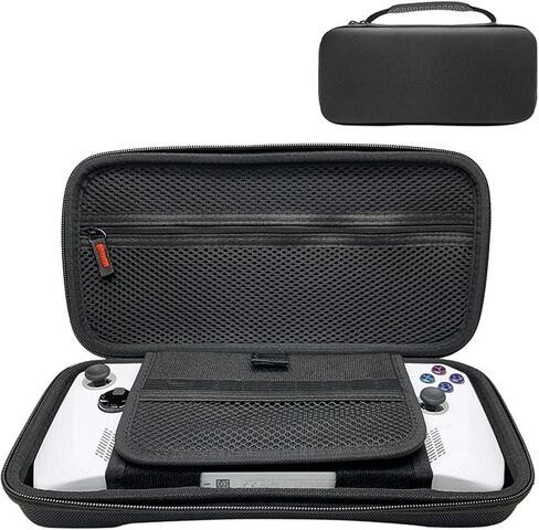 FiiMan ROG Ally Carrying Case Compitable with ASUS ROG Ally 7 inch 120Hz Gaming Handheld and accessories, Hard Shell Case with Folding Bracket for Travel and Storage Black (Thin) in Kuwait