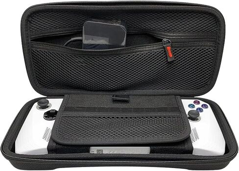 FiiMan ROG Ally Carrying Case Compitable with ASUS ROG Ally 7 inch 120Hz Gaming Handheld and accessories, Hard Shell Case with Folding Bracket for Travel and Storage Black (Thin) in Kuwait