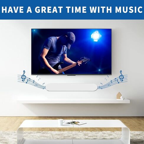 Soundbar Wall Mount for Sonos Ray, Hidden Low-Profile Floating Bracket, For Sonos Ray Mount Above or Below TV, Custom Heavy-Duty Steel Support, Easy Installation, Mounting Hardware Included, Black in Kuwait