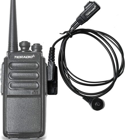 TIDRADIO Walkie Talkie Earpiece with Mic (Includes Earmolds and Ear Buds) 2 Pin Acoustic Tube Headset TD-M8 TD-V2 Retevis H-777 RT21 RT22 Baofeng UV-5R BF-888S 2 Way Radio (10 Pack) in Kuwait