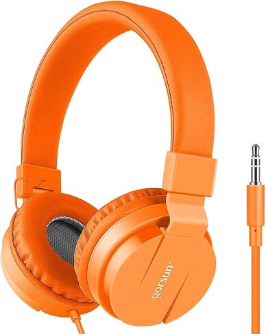 Kids Headphones, Lightweight Stereo Wired Toddler Headphones, Adjustable Headband Children's Headset for Smartphones Computer Pad Earphones(Pink) in Kuwait