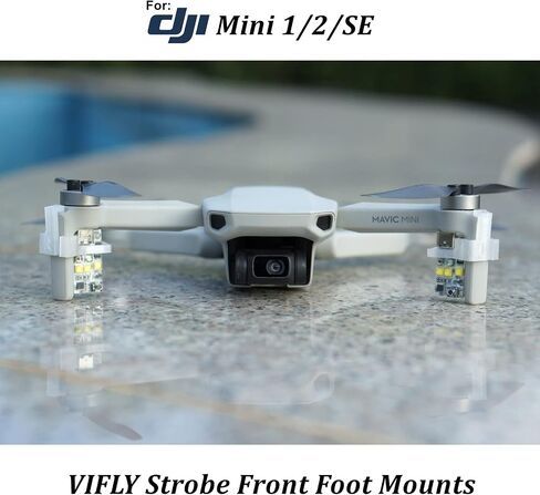 Strobe Mount for DJI Mini 4 Pro, 3 Sets Including 1 Front Arm Mount, 1 Top Mount and 1 Rear Arm Mount in Saudi Arabia