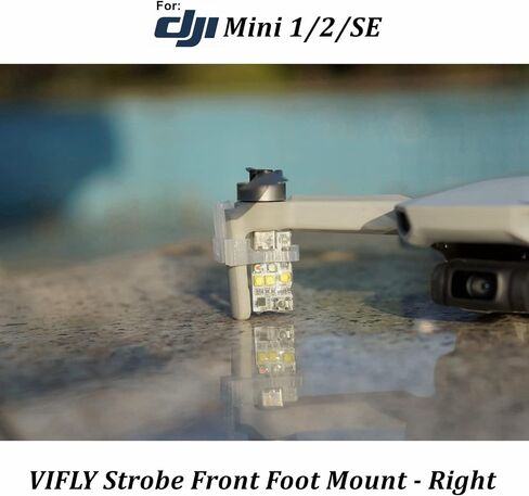Strobe Mount for DJI Mini 4 Pro, 3 Sets Including 1 Front Arm Mount, 1 Top Mount and 1 Rear Arm Mount in Saudi Arabia