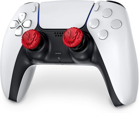 KontrolFreek Apex Legends: أعواد التحكم الأداء لإصدار Predator لوحدة تحكم PlayStation 4 (PS4) وPlaystation 5 (PS5) | 1 شاهقة، 1 متوسطة الارتفاع، مقعرة | أحمر/أسود in Kuwait