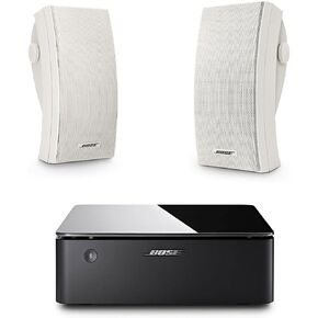 سماعات Bose 251 البيئية الخارجية (زوج)، باللون الأبيض مع مضخم صوت للموسيقى in Kuwait