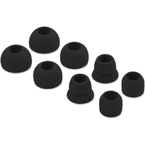 8pcs Replacement Eartips Earbuds Eargels for Beats by dr dre Powerbeats 2, Powerbeats 3, Powerbeats Wireless Stereo Earphones (Black)