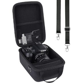 co2CREA Hard Case Replacement for Canon EOS M50 Mark II/Canon EOS M50 Mirrorless Camera Vlogging Camera Kit, Black Case