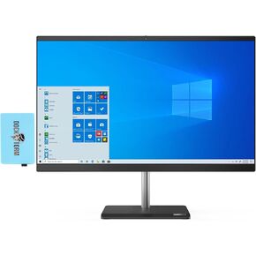كمبيوتر مكتبي Lenovo Business الكل في واحد مقاس 23.8 بوصة FHD IPS (6-Core Intel i5-10400، ذاكرة الوصول العشوائي 32 جيجابايت، 512 جيجابايت SATA SSD، AC WiFi، قارئ SDXC، RJ-45، Win 11 Pro) مع Dockztorm Hub in Kuwait