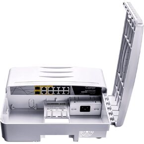 مفتاح Cqenpr داخلي/خارجي مقاوم للماء ومتحرك بتقنية AI PoE، IEEE 802.3af/at/bt، AI Watchdog، مخرج PoE++ BT بقدرة 60 وات، غير مُدار.... (في الهواء الطلق 8 منافذ poe) in Kuwait