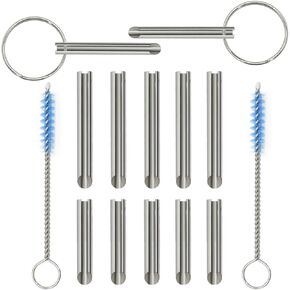 yboueo Headphone Plug Extraction Tool- Remove Broken Headphone Plug from Headphone Jack of Mobile Devices,orbicular Jack Remover-4 Pack Custom Stainless Metal Tube