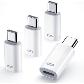 دوهيسين محول لايتنينج انثى الى USB C ذكر (4 قطع) مع شحن سريع ونقل بيانات بي دي لايفون 15/15 بلس/15 برو/15 برو ماكس وايباد اير والمزيد من الاجهزة من النوع سي in Kuwait
