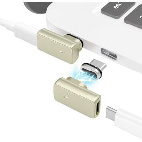 HESKUL 140W Magnetic USB C Adapter 3Pack Straight USB4 40Gbps Type C Connector Support 8K@60Hz Video Display for iPhone 15 Thunderboard 4/3 MacBook Pro/Air and More USB-C Devices