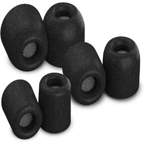 Comply Foam TZ-500 Ear Tips for KZ ZS10, ZSN, AS10, ZAX, ZSX, Moondrop Starfield, Aria, Kato, Fiio F9 and More |Ultimate Comfort| Unshakeable Fit| TechDefender| Asst Sizes S/M/L, 3 Pairs, Black