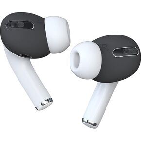 أطراف أذن DamonLight AirPods Pro [تناسب الحافظة] غطاء مزدوج مصمم لهاتف Apple AirPods Pro، غطاء سيليكون مضاد للانزلاق، خالٍ من الغبار والخدوش، استماع مريح - أبيض