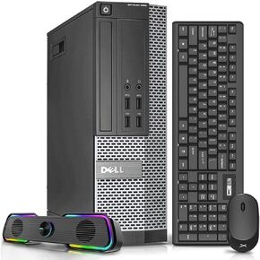 أجهزة الكمبيوتر المكتبية Dell OptiPlex 7020، Intel i7-4790 3.6 جيجا هرتز، 32 جيجا رام جديد 1 تيرابايت SSD، AC7260 مدمج واي فاي بلوتوث، أجهزة كمبيوتر سطح المكتب المجددة، DVD-RW، Windows 10 Pro (متجدد) in Kuwait