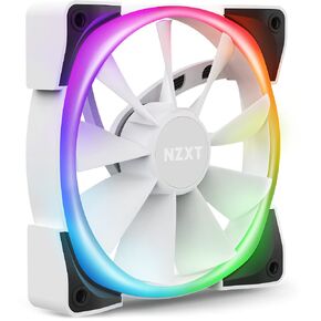 NZXT AER RGB 2 - HF-28120-B1 - 120mm - Advanced Lighting Customizations - Winglet Tips - Fluid Dynamic Bearing - LED RGB PWM Fan for Hue 2 - Single (HUE2 Lighting Controller Not Included) , Black in Kuwait