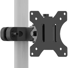 WALI Mount Plate for Universal Monitor Mounting System, Fits 1.1 to 2.4 inch Diameter Pole, Mounting Holes for 75 by 75 mm and 100 by 100mm (VES02), Black