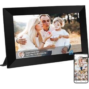 إطار صورة رقمي واي فاي 10.1 بوصة - إطار صور رقمي Lehwey مع مساحة تخزين 16 جيجابايت، إطار صور ذكي أصلي 1080 بكسل مع شاشة لمس IPS للهدايا، مشاركة اللحظات عبر تطبيق Frameo على الفور في أي مكان in Kuwait
