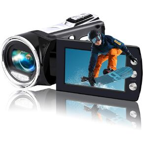 كاميرا فيديو Heegomn للأطفال عالية الدقة 1080 بكسل 24 ميجابكسل مسجل كاميرات رقمية ليوتيوب TikTok Kid Camcorder 2.7 بوصة شاشة دوران كاميرا تسجيل فيديو للمراهقين والأطفال المبتدئين in Kuwait