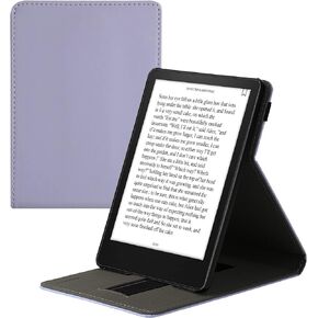 غطاء kwmobile متوافق مع Amazon Kindle Paperwhite 11. Generation 2021 - حافظة مع حزام + حامل - بترولي