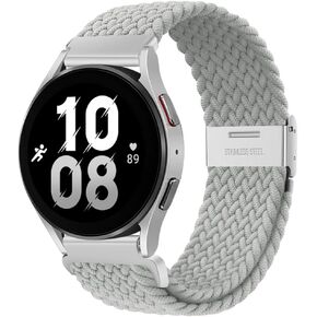 20mm Sport Loop Band Compatible With Samsung Galaxy Watch 7 6 5 4 40mm 44mm/Watch 5 Pro 45mm/Galaxy Watch 4 6 Classic 42mm 46mm 43mm 47mm/Watch 3 41mm/Active 2 Nylon Braided Strap for Women Men in Kuwait