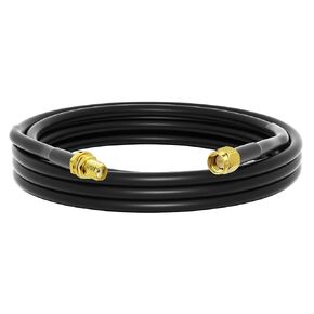 Low-Loss Coaxial Extension Cable 15-Meter(49.2 Ft) RG58 SMA Female to SMA Male WiFi Extension RF Connector and Two-Way Radio Applications Pure Copper Coax Cables 50 ohm RF Antenna Lead Extender