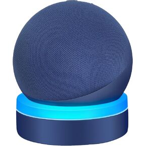 حامل طاولة ZUOLACO للجيل الخامس من Echo Dot، حامل سطح المكتب لجهاز Echo Dot 4th/5th Gen، دعامة أساسية مع دليل ضوئي، ملحقات منقطة مع إدارة كابل مدمجة، رؤية عميقة باللون الأزرق in Kuwait