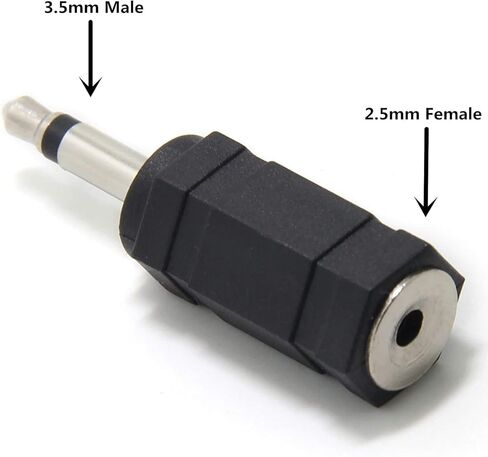 Ancable 2-Pack 3.5mm Mono Plug to 2.5mm Mono Jack Adapter in Saudi Arabia