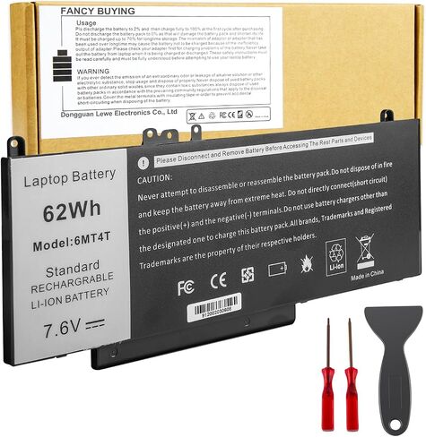 يتوهم شراء بطارية 62Wh 6MT4T لديل خط العرض E5470 E5570 الدقة 3510 0HK6DV 7V69Y 07V69Y 79VRK 079VRK TXF9M 0TXF9M 0C1P4 451-BBUN 451-BBTW in Saudi Arabia
