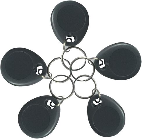 FissaiD قارئ RFID كاتب 125 كيلو هرتز (H-ID/AW-ID/EM-ID) مبرمج بطاقة القرب مع 5 Fob 5 بطاقات لنظام التشغيل Windows (أسود) in Kuwait