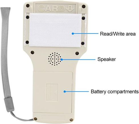 قارئ بطاقة ان اف سي انجليزي 10 ترددات بتقنية تحديد الهوية بموجات الراديو لبطاقات الهوية اي سي وجميع البطاقات 125 كيلو هرتز + مفتاح UID 13.56mhz + 1USB in Kuwait