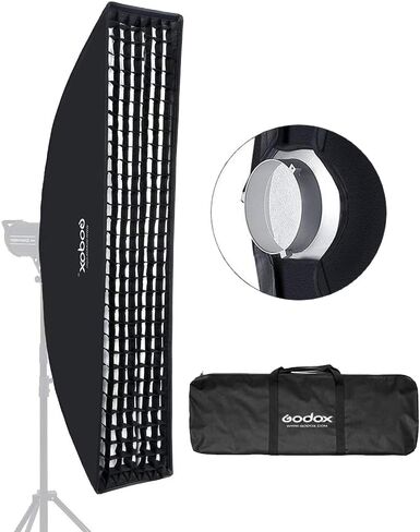 Godox 35 سنتيمتر x 160 سنتيمتر 14 "x 63" قطاع خلية النحل العسل شبكة سوفت بوكس ​​بونز جبل ل Godox ضوء فلاش وغيرها استوديو ضوء فلاش in Saudi Arabia