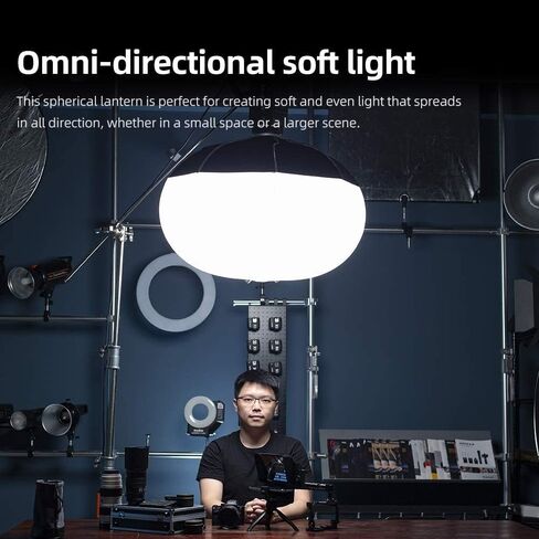 Godox CS-65D 26 Inch Lantern Softbox Soft Light with Bowens Mount Extends for Godox SL-60W VL150/VL200/VL300/SL150WII/SL200WII/UL150 LED Video Lights and Other Bowens Mount Light in Saudi Arabia