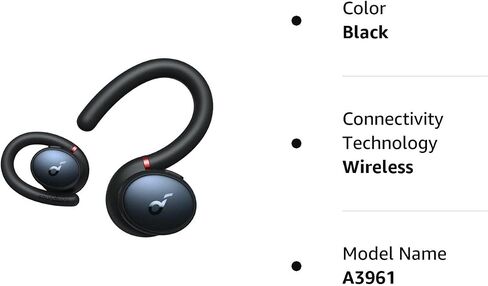 Soundcore by Anker, Soundcore Sport X10 True Wireless Bluetooth 5.2 Workout Headphones, Rotatable Ear Hooks, Deep Bass, IPX7 Waterproof, Sweatproof, 32H Play, Sport Earbuds, Gym, Running (Renewed) in Saudi Arabia