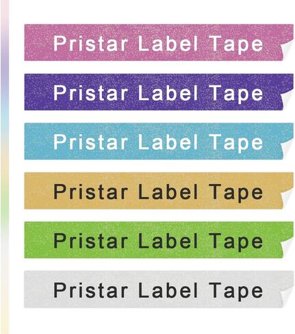بديل Pristar لشريط الملصقات Dymo D1 Colorpop 12 مم 0.47 بوصة، 5 عبوات in Kuwait
