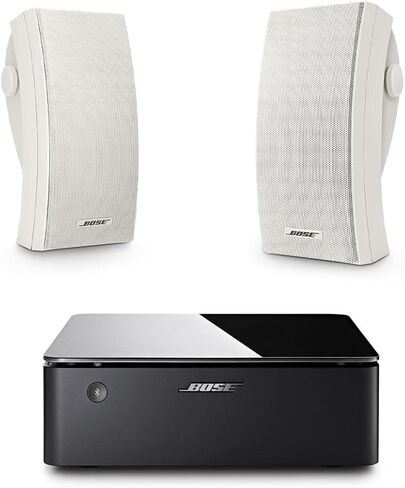 Bose 251 Outdoor Environmental Speakers (Pair), White with Music Amplifier in Saudi Arabia