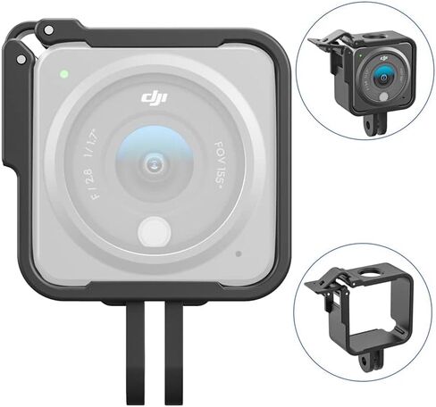 Frame Case for DJI Action 2 ABS Protective Cover Housing Mount with Cold Shoe Action 2 Anti-Drop Dust Protection Case (Combo Camera) in Saudi Arabia