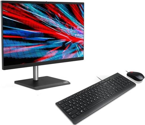 كمبيوتر مكتبي Lenovo Business الكل في واحد مقاس 23.8 بوصة FHD IPS (6-Core Intel i5-10400، ذاكرة الوصول العشوائي 32 جيجابايت، 512 جيجابايت SATA SSD، AC WiFi، قارئ SDXC، RJ-45، Win 11 Pro) مع Dockztorm Hub in Kuwait