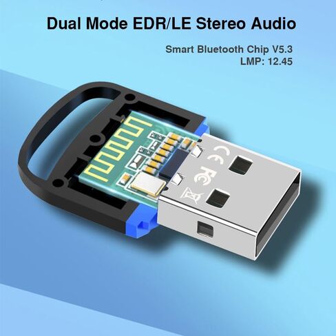 محول بلوتوث للكمبيوتر الشخصي USB Dongle: مستقبل إرسال لاسلكي مزدوج الوضع لجهاز كمبيوتر يعمل بنظام Windows - لسماعة رأس ماوس لوحة المفاتيح in Kuwait