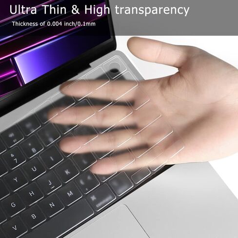 غطاء كيبورد شفاف لجهاز ماك بوك اير 15.3 انش 13.6 انش A2941 2681 M2 رقاقة تم إصداره في يونيو. ملحقات حماية رفيعة للغاية مصنوعة من البولي يوريثين الحراري بتصميم امريكي/كاليفورنيا 2023 in Kuwait