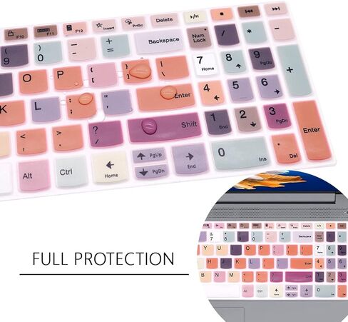 غطاء لوحة مفاتيح من السيليكون لجهاز Lenovo 2023 ideaPad Flex 5 15.6"، Yoga 7 7i 15.6 16، Yoga Slim 7 15.6، IdeaPad Slim 7 15.6، ideaPad 3i 15، Ideapad 3,5 15.6" 17.3"، ThinkBook 15 15p G2-G4 (لوحة المراكب الشراعية) ) in Kuwait