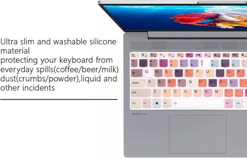 غطاء لوحة مفاتيح من السيليكون لجهاز Lenovo 2023 ideaPad Flex 5 15.6"، Yoga 7 7i 15.6 16، Yoga Slim 7 15.6، IdeaPad Slim 7 15.6، ideaPad 3i 15، Ideapad 3,5 15.6" 17.3"، ThinkBook 15 15p G2-G4 (لوحة المراكب الشراعية) ) in Kuwait