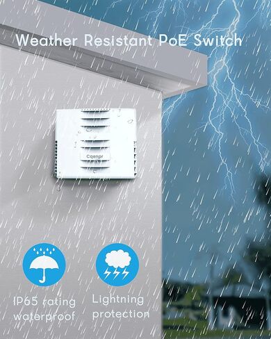مفتاح Cqenpr داخلي/خارجي مقاوم للماء ومتحرك بتقنية AI PoE، IEEE 802.3af/at/bt، AI Watchdog، مخرج PoE++ BT بقدرة 60 وات، غير مُدار.... (في الهواء الطلق 8 منافذ poe) in Kuwait