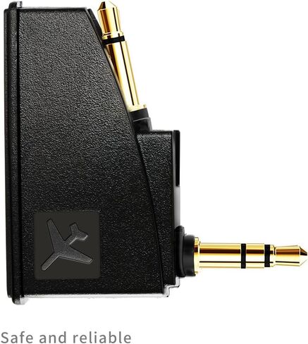 Tranesca QC 45 Airplane Headphone Adapter Compatible with Bose 700 QuietComfort 2 QC3 QC45 QC35 QC15 QC25 QC20 NC700 SoundLink SoundLink II AE2 and More Headphones, Golden Plated 3.5mm Jack in Kuwait